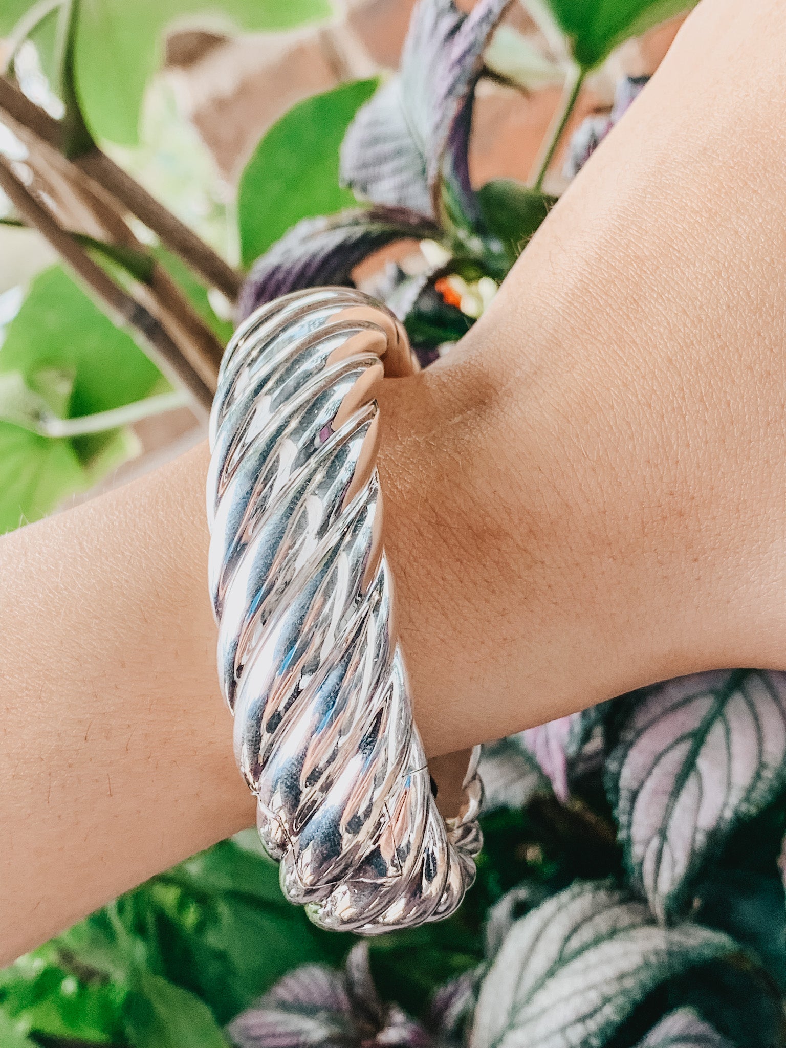 Waverly Sapphire Cuff Bracelet in Sterling Silver